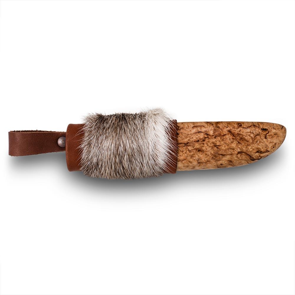 Rosellis finska, handgjorda fodral i masurbjörk och renskinns detaljer